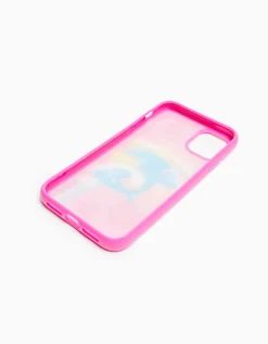 BERSHKA Coque mobile imprimée Fuchsia Best