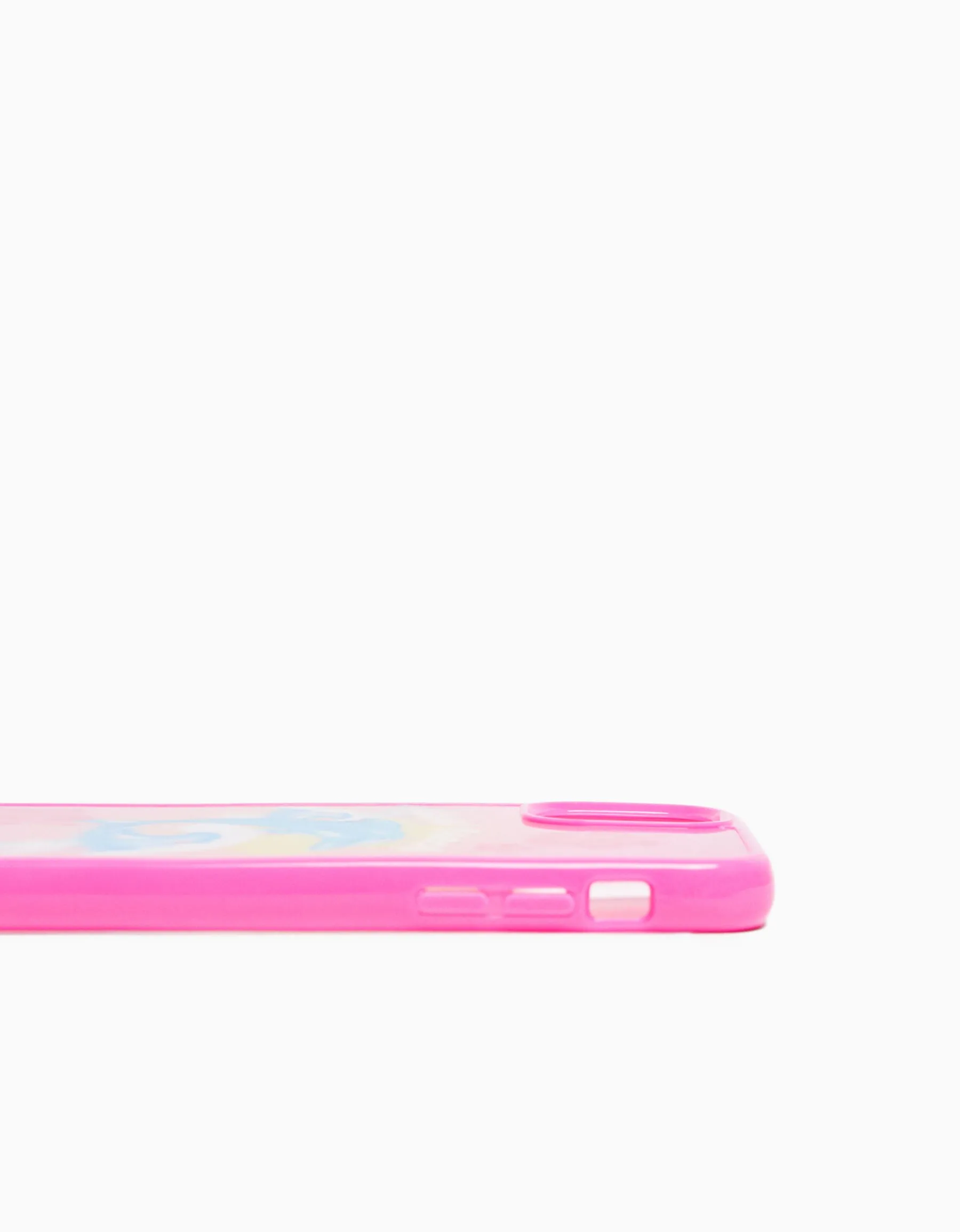 BERSHKA Coque mobile imprimée Fuchsia Best