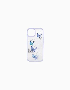 BERSHKA Coque mobile iPhone papillons Violet Flash Sale