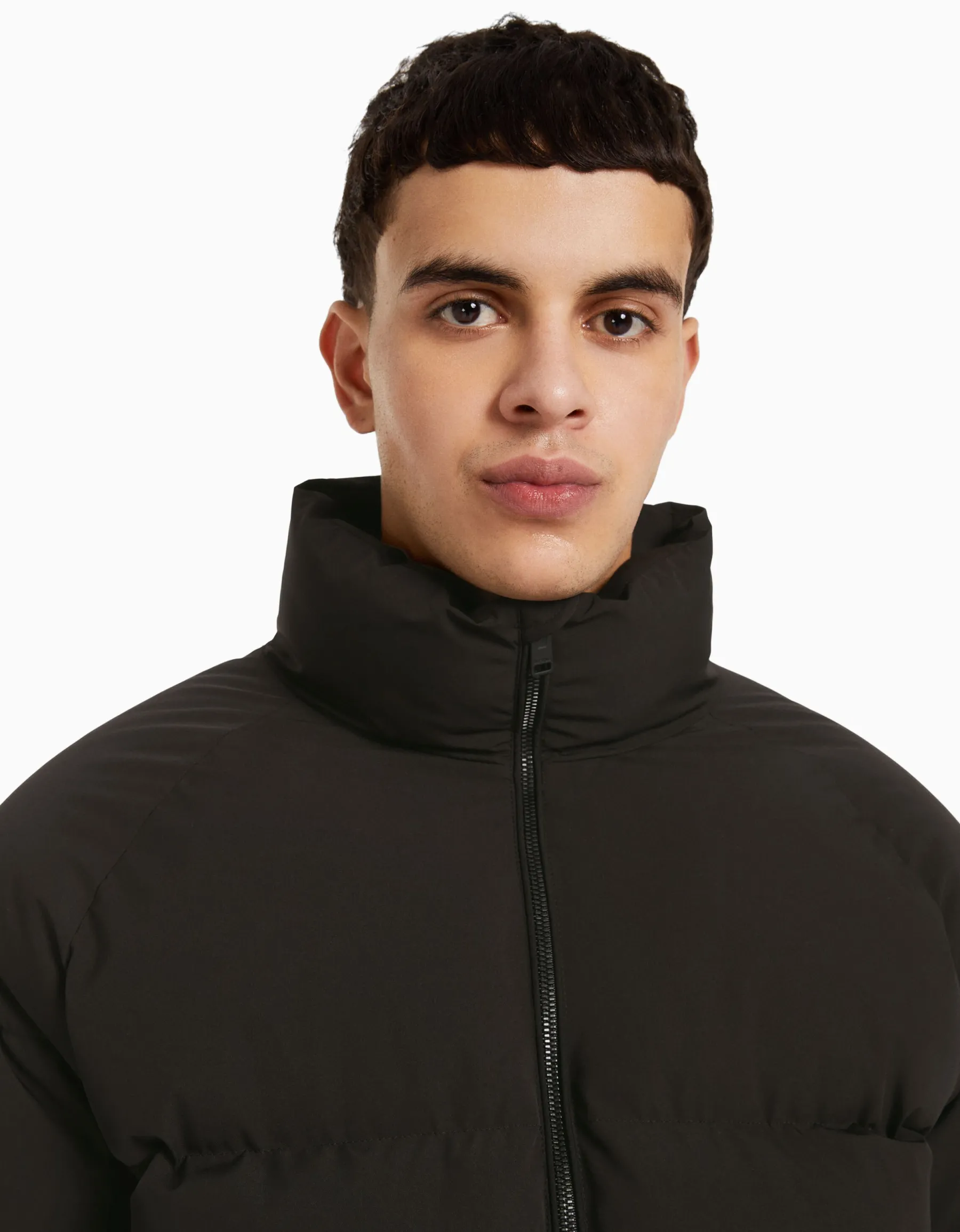 BERSHKA Doudoune Noir Sale