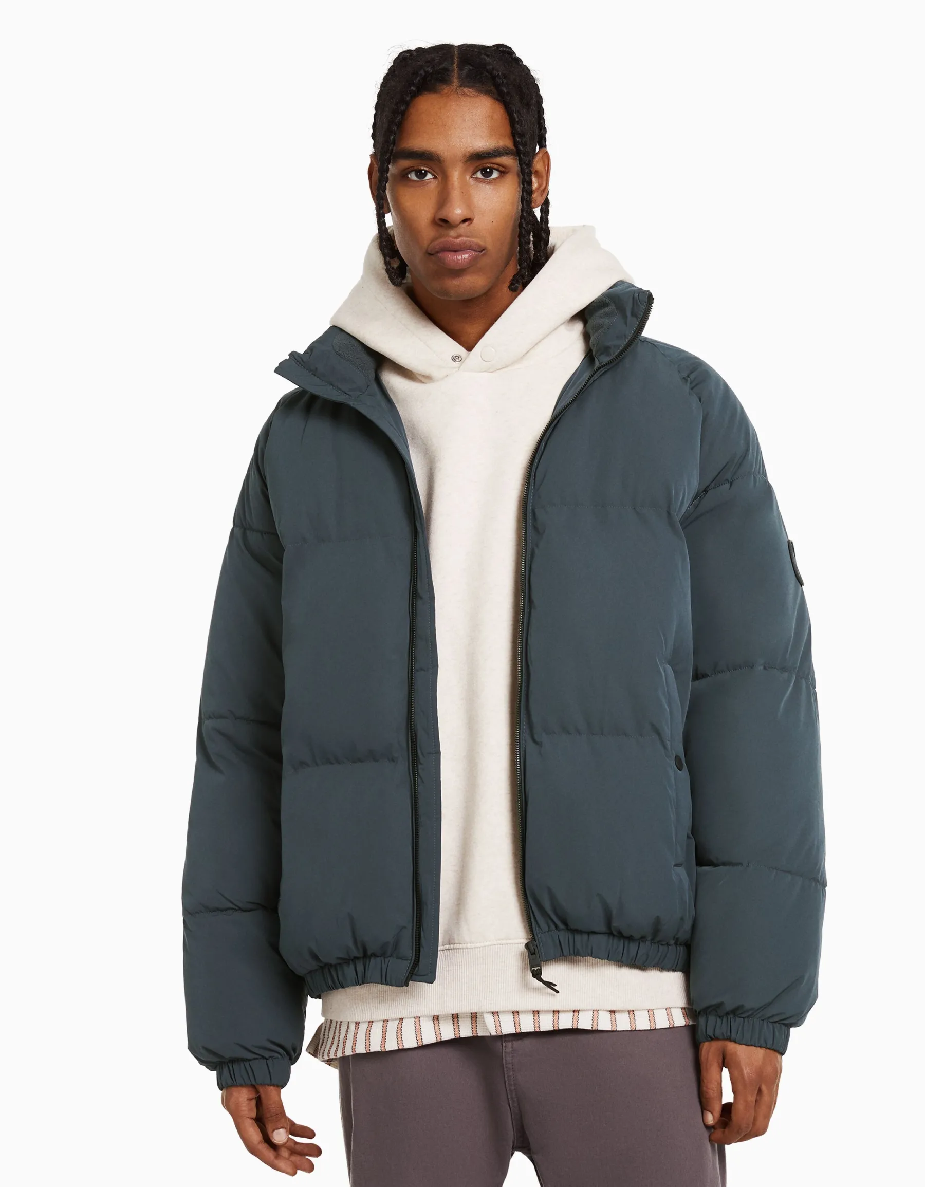BERSHKA Doudoune Blanc cassé Best Sale