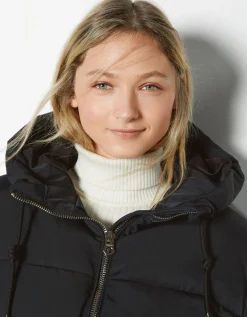 BERSHKA Doudoune capuche oversize Marron Best Sale