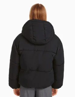 BERSHKA Doudoune capuche oversize Marron Flash Sale