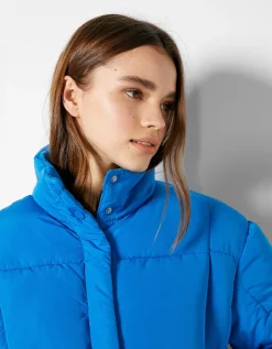 BERSHKA Doudoune courte Bleu Discount