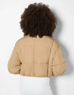 BERSHKA Doudoune courte Bleu Discount
