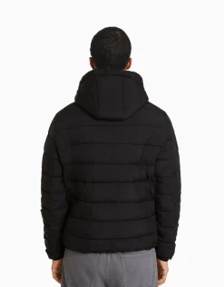 BERSHKA Doudoune rembourré léger Bleu Hot