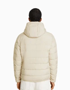 BERSHKA Doudoune rembourré léger Bleu Best Sale
