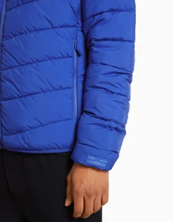 BERSHKA Doudoune rembourré léger Bleu Best Sale