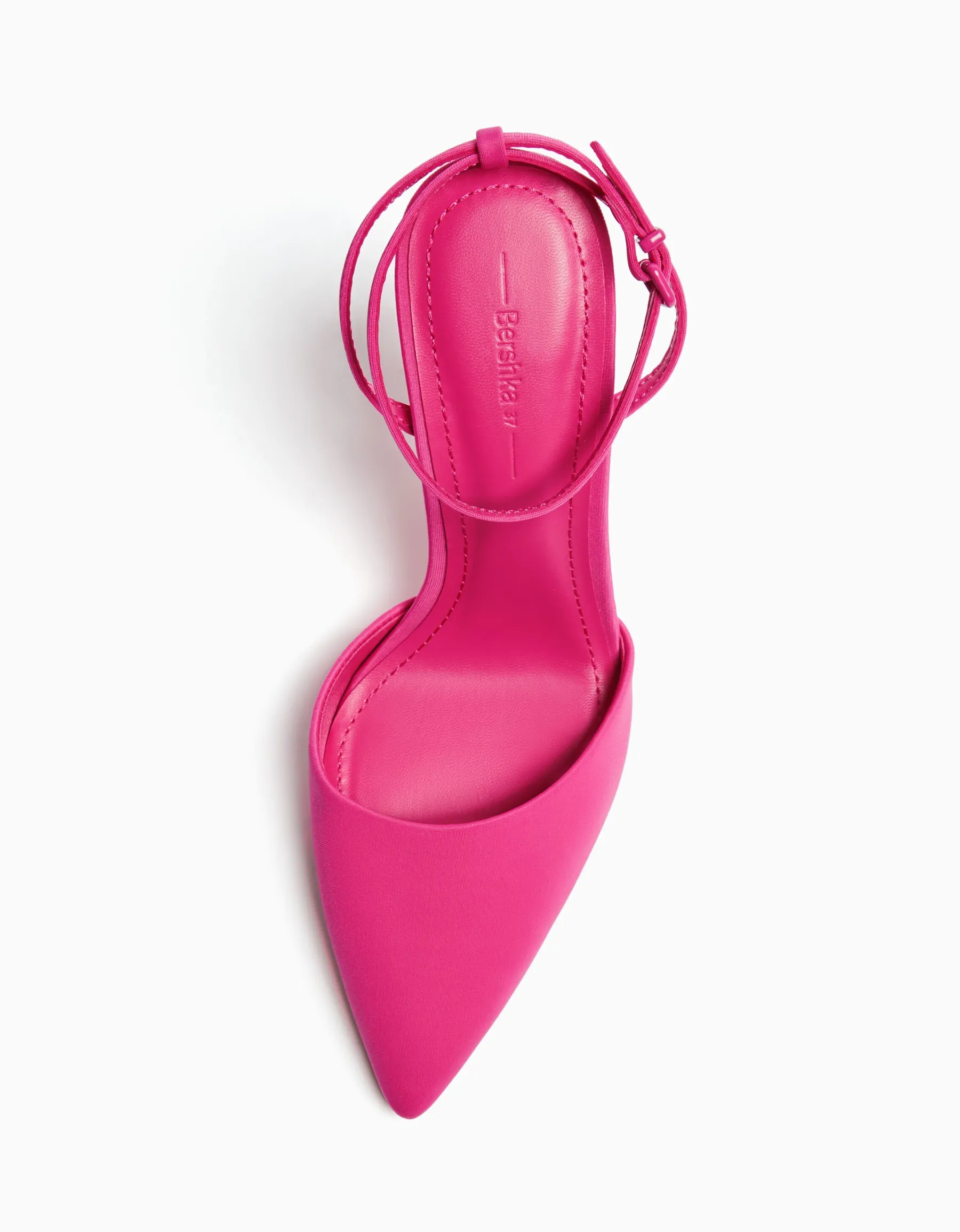 BERSHKA Escarpins ouverts à l’arrière boucle de cheville Fuchsia Clearance