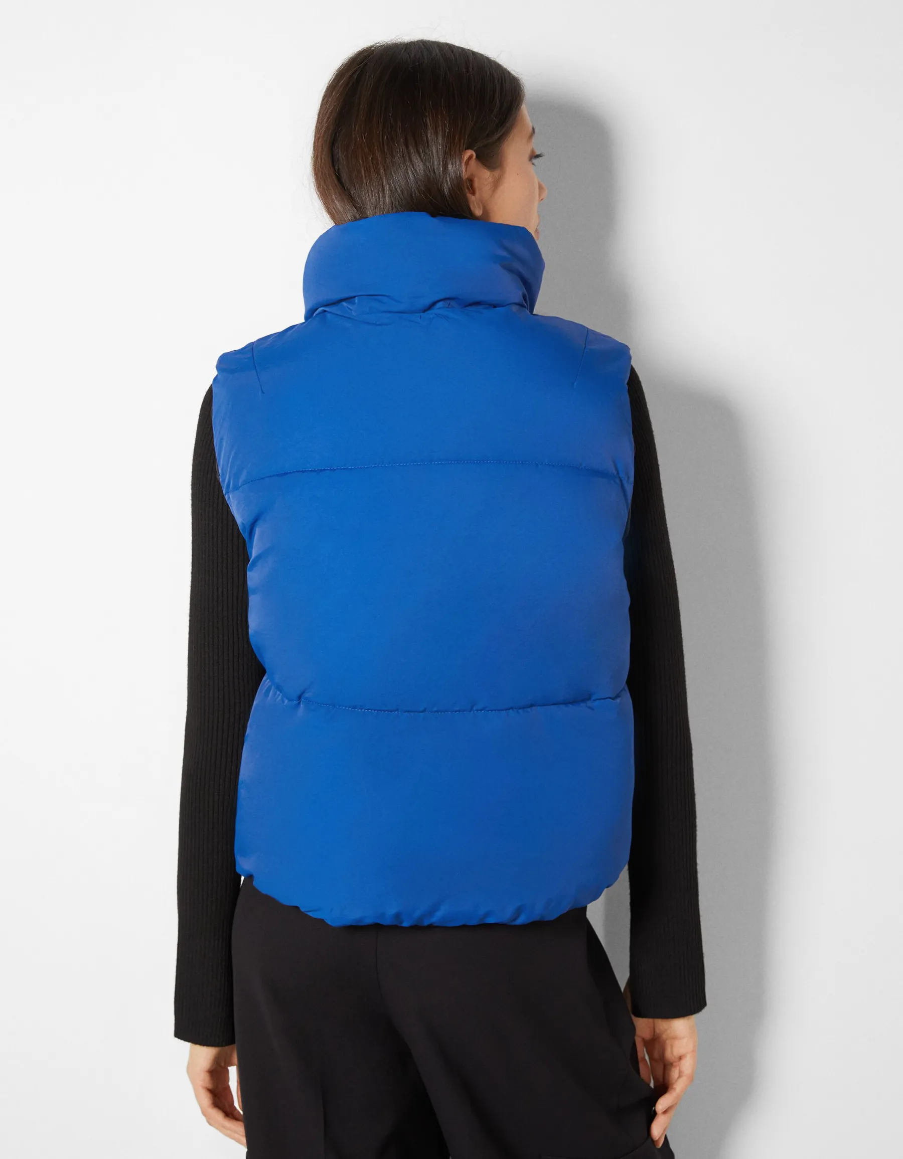 BERSHKA Gilet cropped sans manches réversible Grenade Fashion
