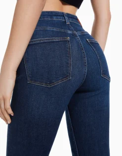 BERSHKA Jean flare Bleu Clearance