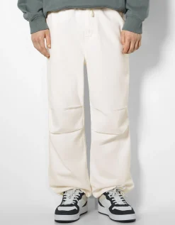 BERSHKA Jean parachute Bleu Shop