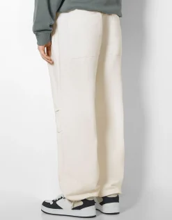 BERSHKA Jean parachute Bleu Shop