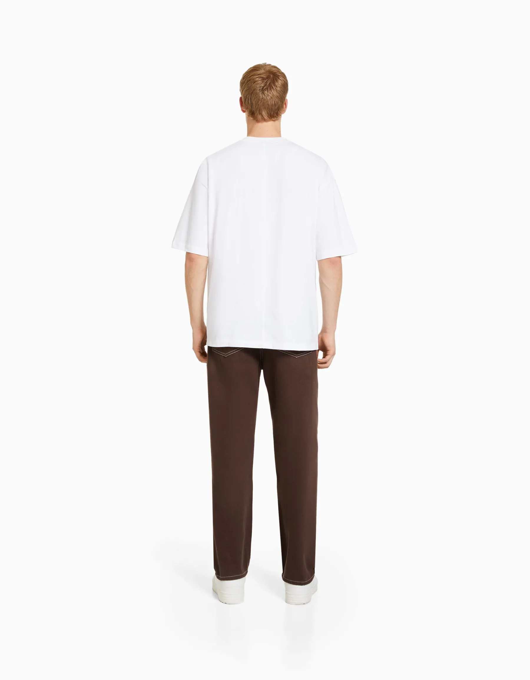 BERSHKA Jean 90's wide Bleu Sale