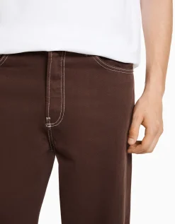 BERSHKA Jean 90's wide Bleu Sale