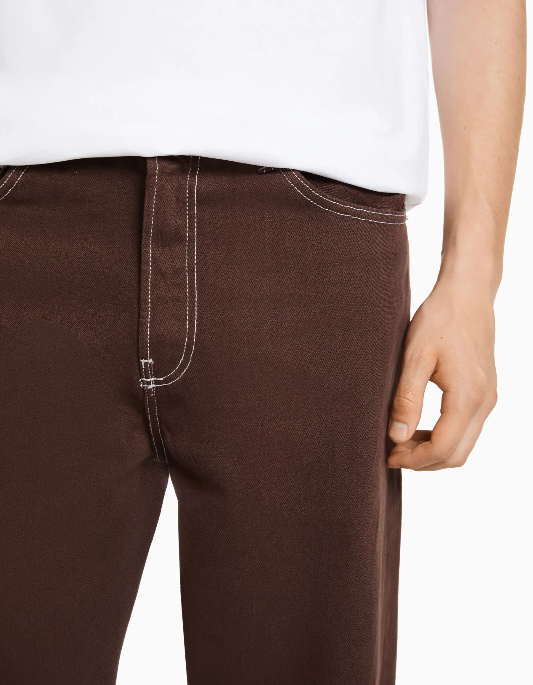 BERSHKA Jean 90's wide Bleu Sale
