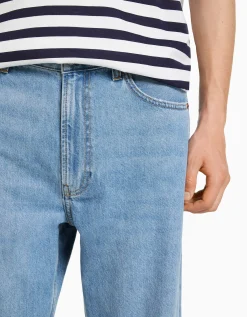 BERSHKA Jean 90's wide Bleu Clearance