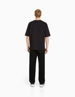 BERSHKA Jean 90's wide Bleu Best Sale