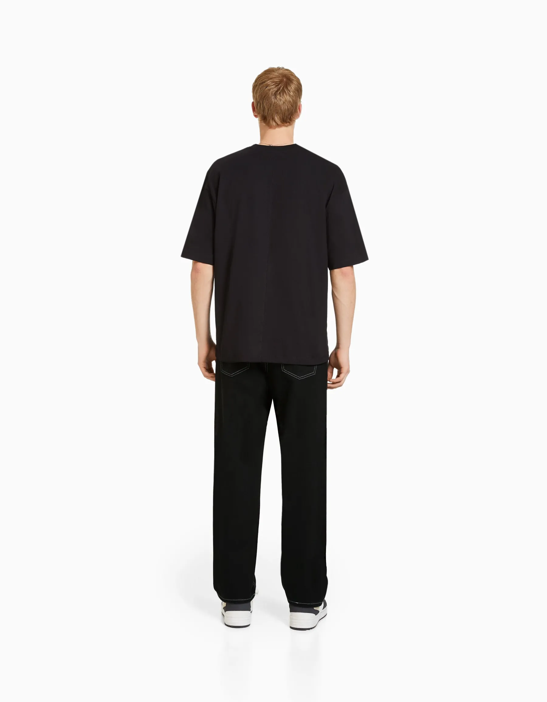 BERSHKA Jean 90's wide Bleu Best Sale