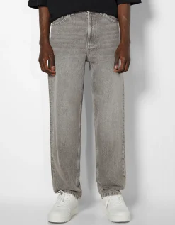 BERSHKA Jean 90’s wide Bleu clair Fashion