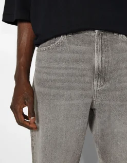 BERSHKA Jean 90’s wide Bleu clair Fashion