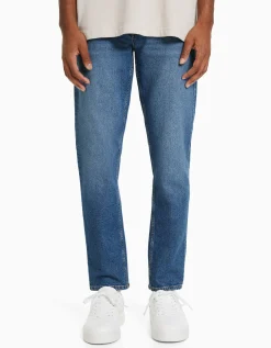 BERSHKA Jean slim Bleu lavé Cheap