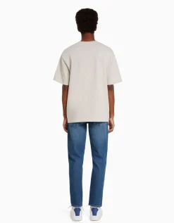 BERSHKA Jean slim Bleu lavé Cheap