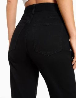 BERSHKA Jean straight Noir New