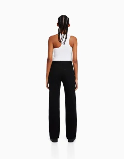 BERSHKA Jean straight Bleu clair New