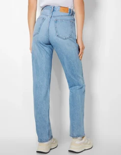 BERSHKA Jean straight Bleu Fashion