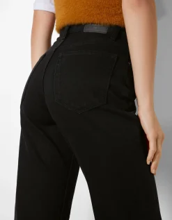 BERSHKA Jean straight Bleu Sale