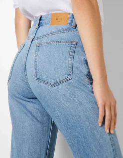 BERSHKA Jean straight Bleu lavé Best Sale