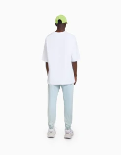 BERSHKA Jeans jogger Bleu lavé Best Sale
