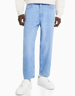 BERSHKA Jeans loose Bleu lavé Store