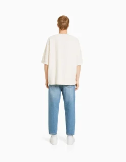 BERSHKA Jeans loose Bleu clair Sale