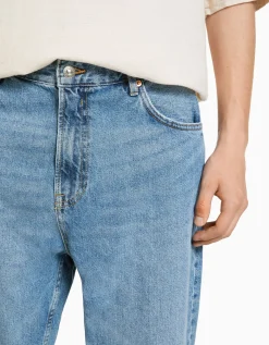 BERSHKA Jeans loose Bleu clair Sale