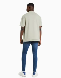 BERSHKA Jeans super skinny Blanc Sale