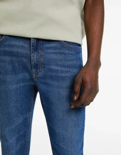 BERSHKA Jeans super skinny Blanc Sale