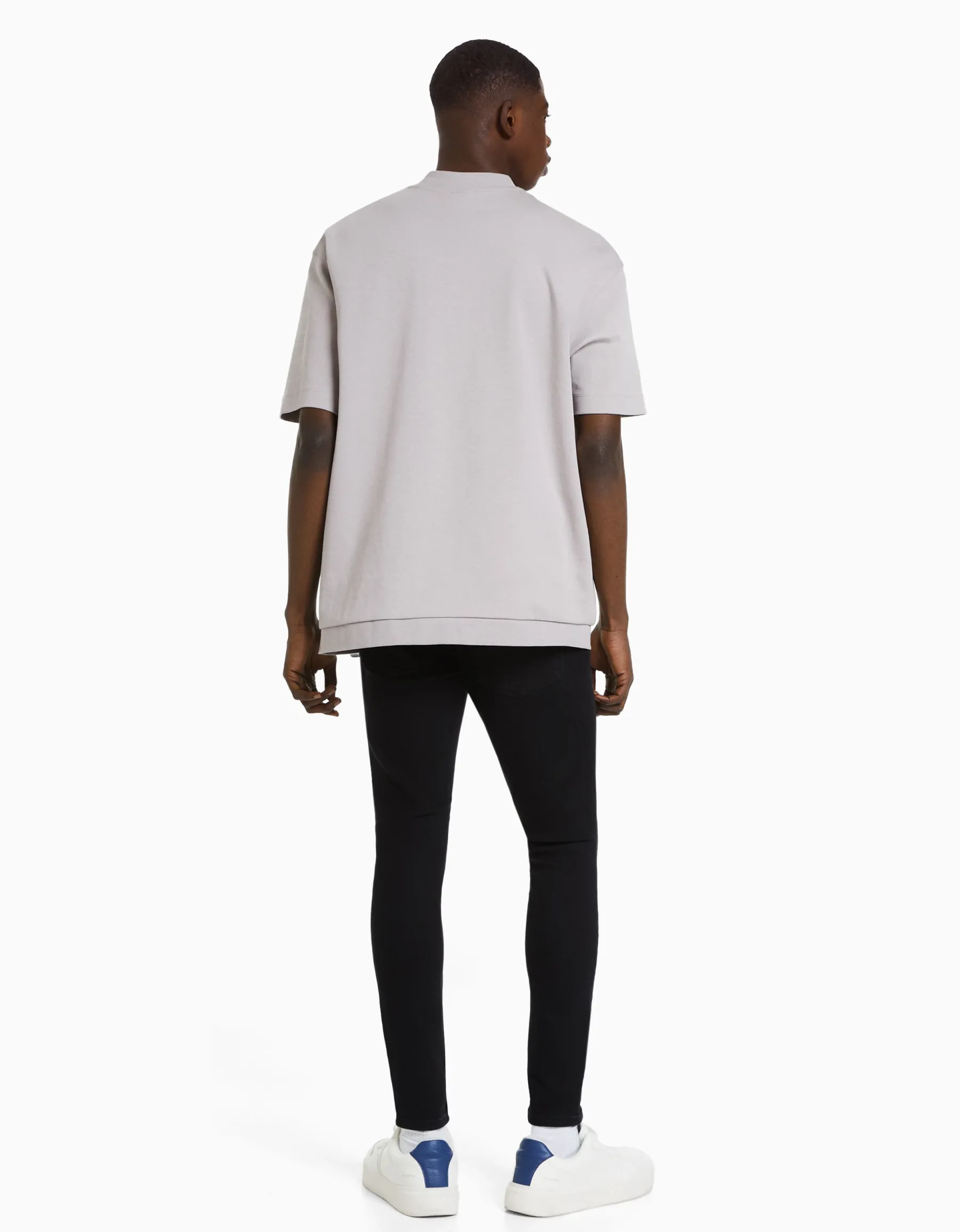 BERSHKA Jeans super skinny Blanc Store