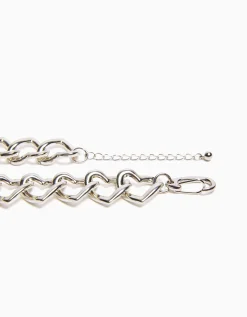 BERSHKA Lot 3 bagues et collier Argent Shop