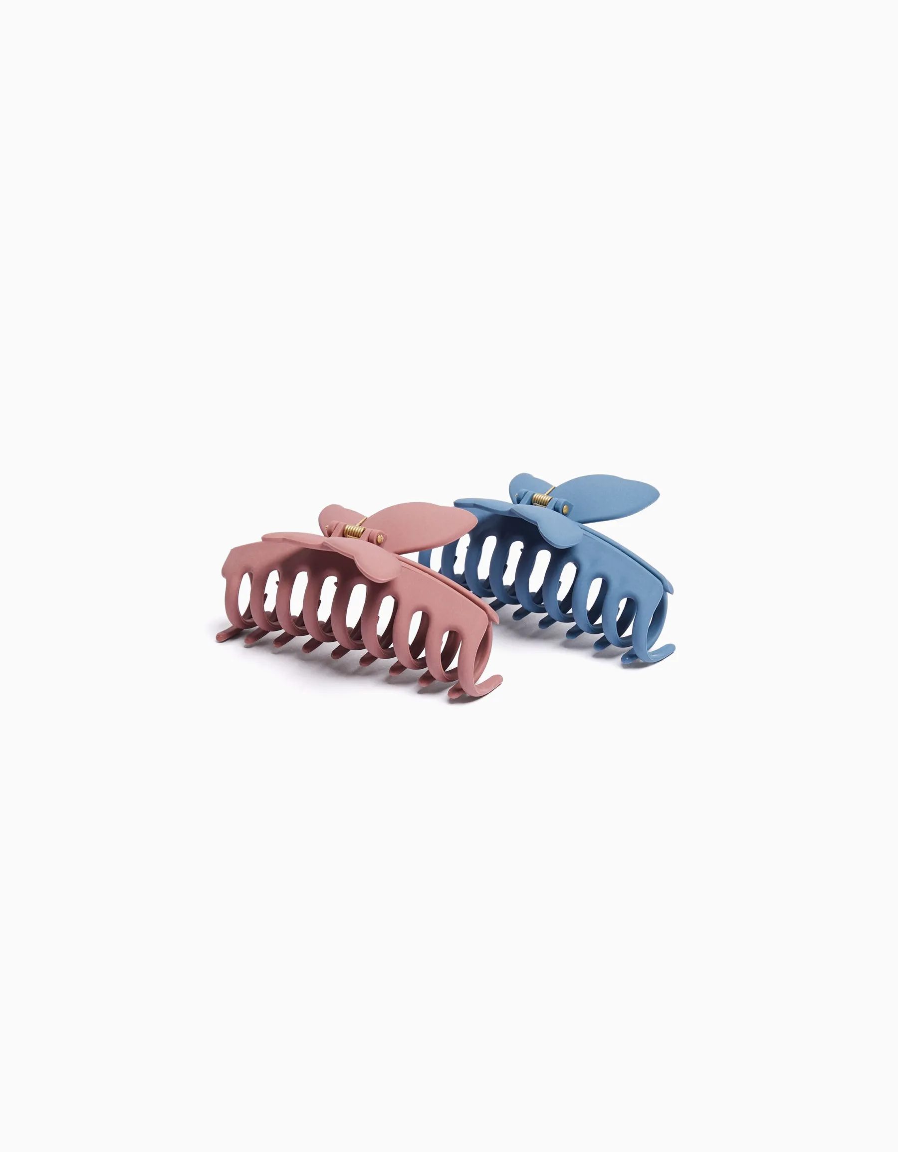 BERSHKA Lot 2 barrettes caoutchoutées détail Bleu clair Best Sale