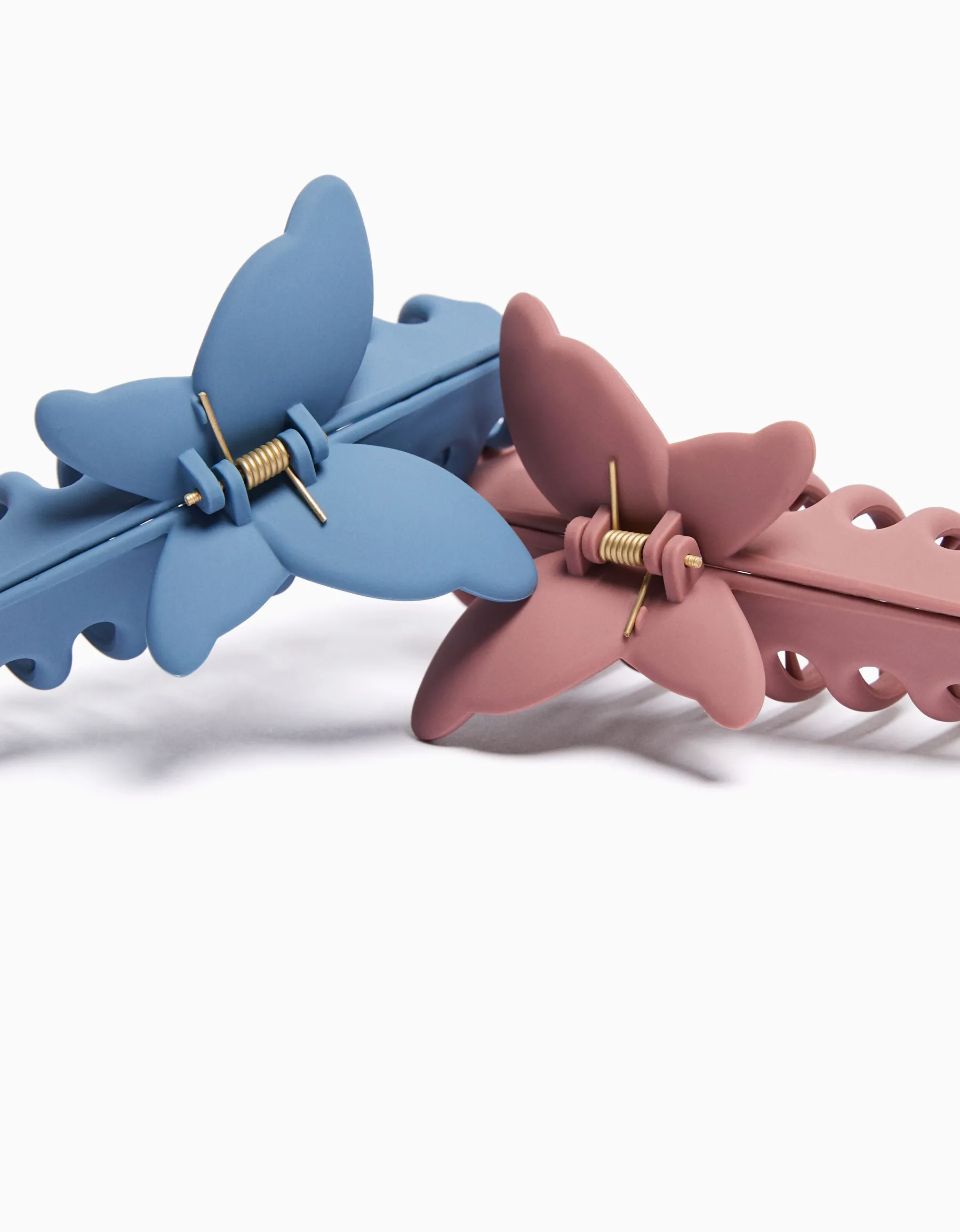 BERSHKA Lot 2 barrettes caoutchoutées détail Bleu clair Best Sale