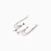 BERSHKA Lot 2 bijoux d’oreilles Argent Discount