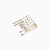 BERSHKA Lot 9 boucles d’eilles cascade strass Or Fashion