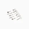 BERSHKA Lot 11 boucles d’oreilles ear-cuff serpent croix pic Argent Shop