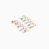 BERSHKA Lot 10 boucles d’eilles ear-cuff charm croix Or Flash Sale