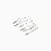 BERSHKA Lot 9 paires de boucles d’oreilles croix Argent Sale