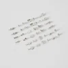 BERSHKA Lot 20 paires de boucles d’oreilles croix papillon Argent Sale