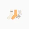 BERSHKA Lot 3 paires de chaussettes imprimées Écru Shop