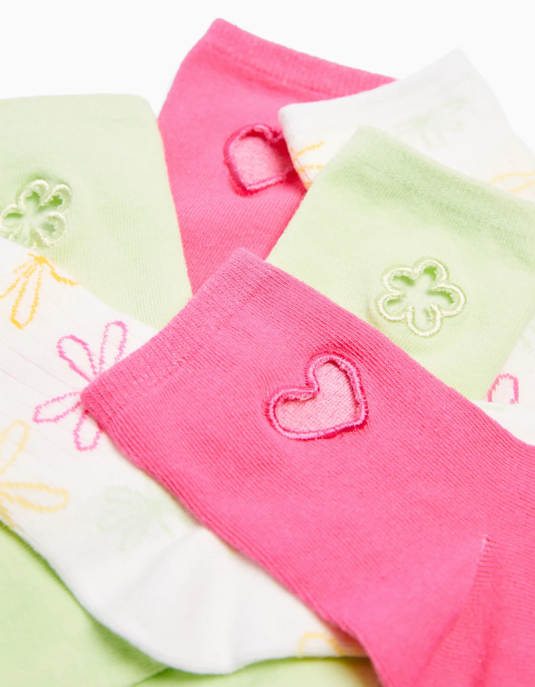 BERSHKA Lot 3 paires de chaussettes broderie Fuchsia Online